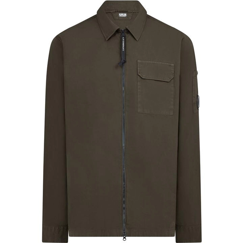 CP Company Zipped Overshirt - Green